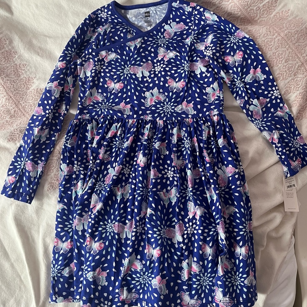 Tea Collection Butterfly Long Sleeve Dress size 10
